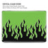 Green Flames MacBook Cases